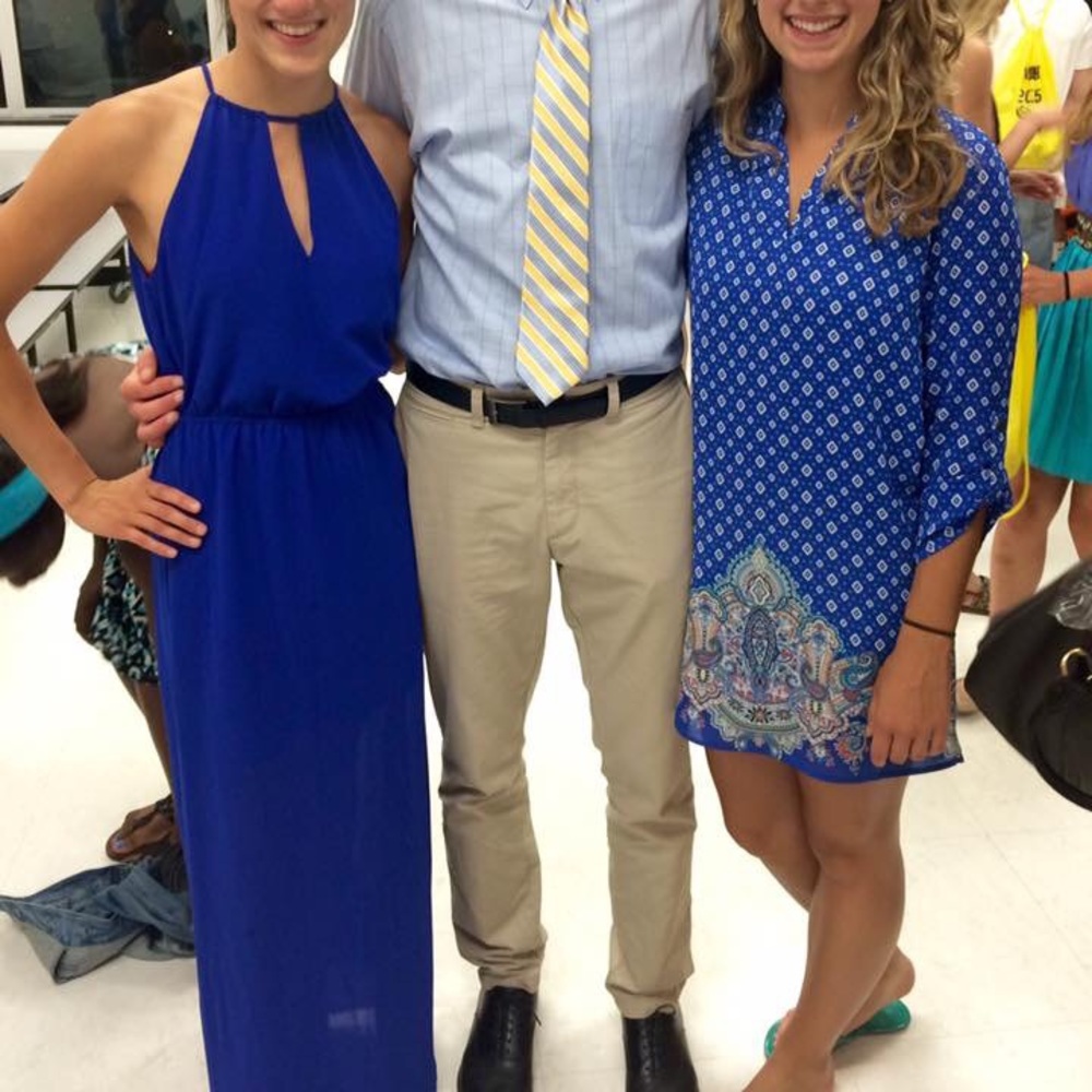 Royal blue V-neck maxi dress - Picture 5 of 5